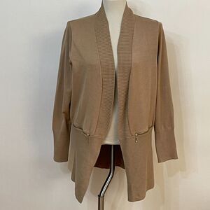 Magaschoni Cardigan Sweater X-Large Beige